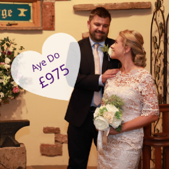 Aye Do Wedding Package from The Mill Forge near Gretna Green